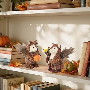 Amazon.com: winemana 2 Pack Fall Decor Fox, Thanksgiving